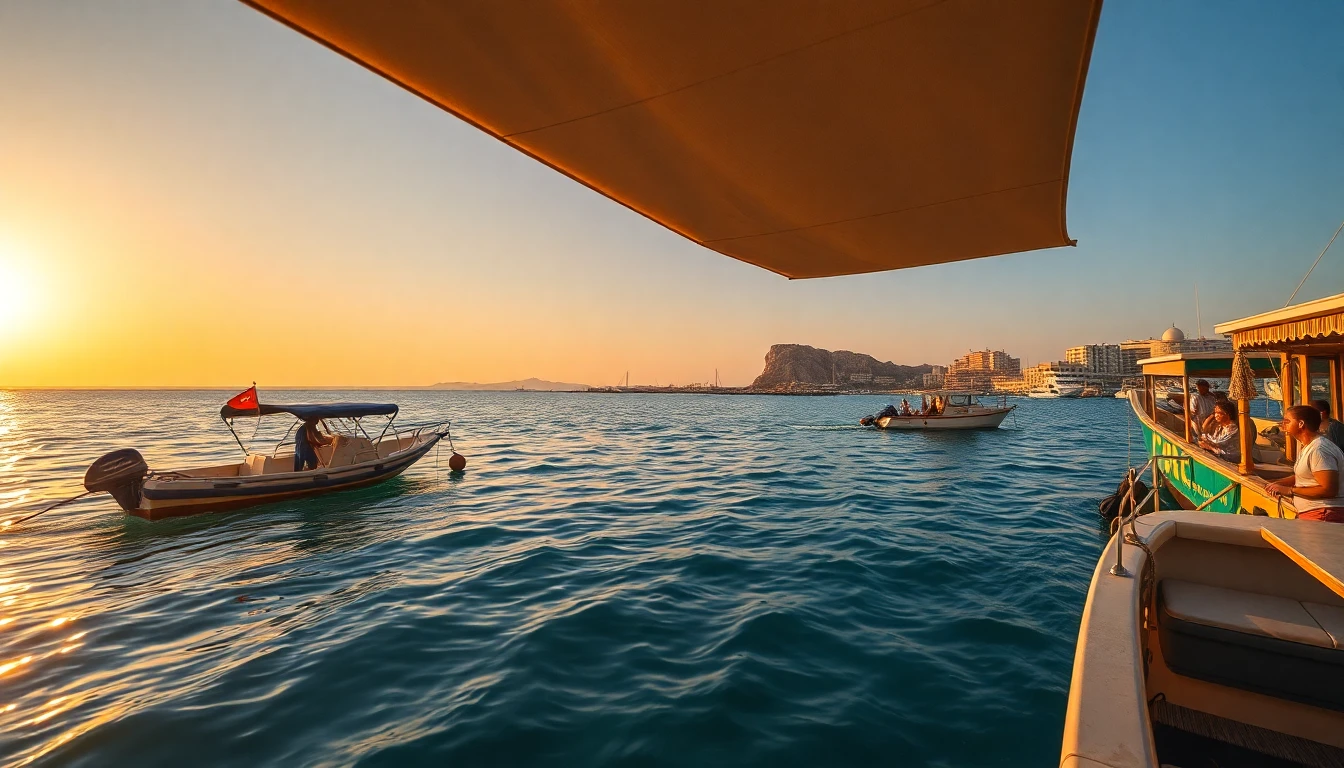 Panoramablick auf Hurghada am Roten Meer